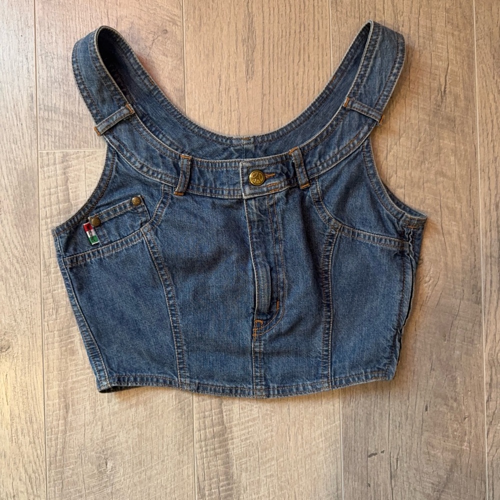 Moschino Blue Denim Top